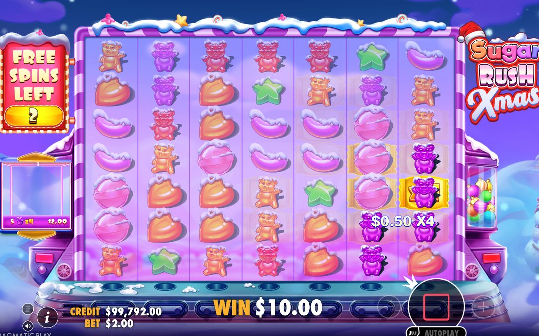 Free Spins with Multiplier Spots growing across the whole round