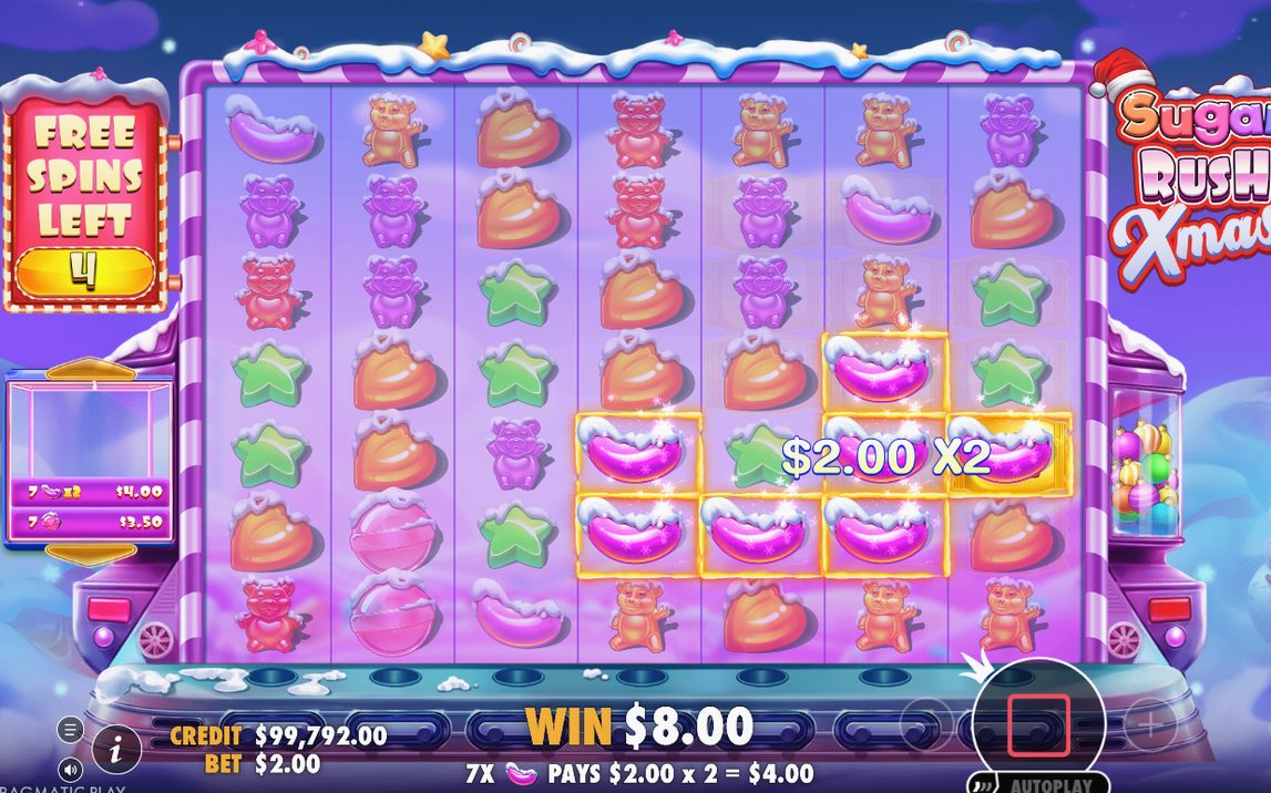 Free Spins round on the deep purple night-sky background